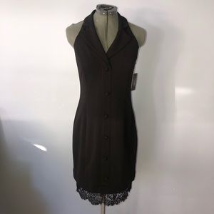 NWT fancy halter with lace trim. Size 4 Guess